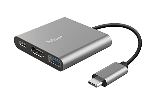 Trust Dalyx 3-in-1 Adattatore USB-C multiporta 3-in-1, Porta 