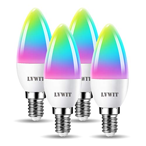 LVWIT Lampadina LED Smart Wifi Con Attacco E14,5W 