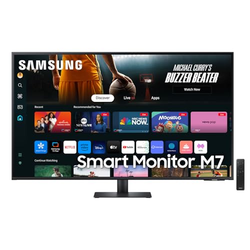 Samsung Smart Monitor M7 (S43DM702), Flat 43”, 3840×2160 