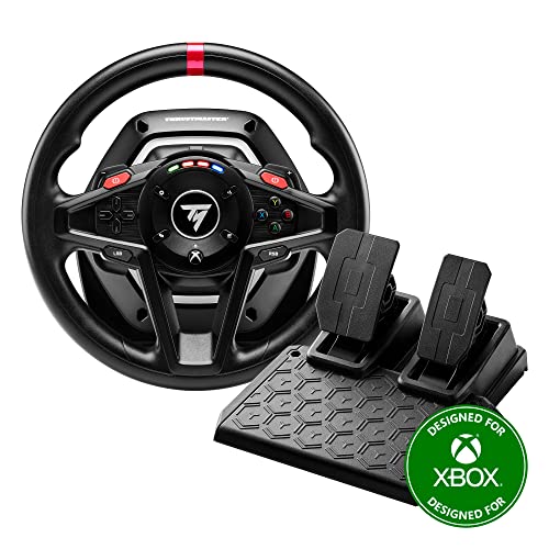 Thrustmaster T128, Volante Force Feedback con Pedali Magnetici, 