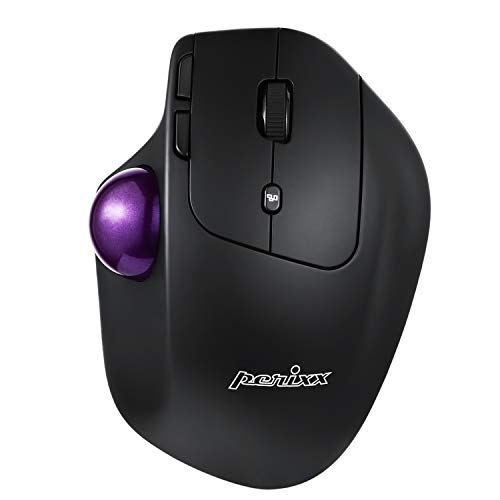 Perixx PERIMICE-720 – Mouse ergonomico trackball wireless, 2.4 