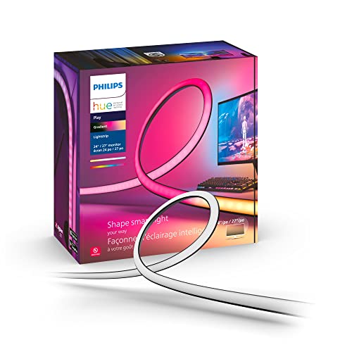 Philips Hue Play, Lightstrip Gradient per Pc, 24-27″, 