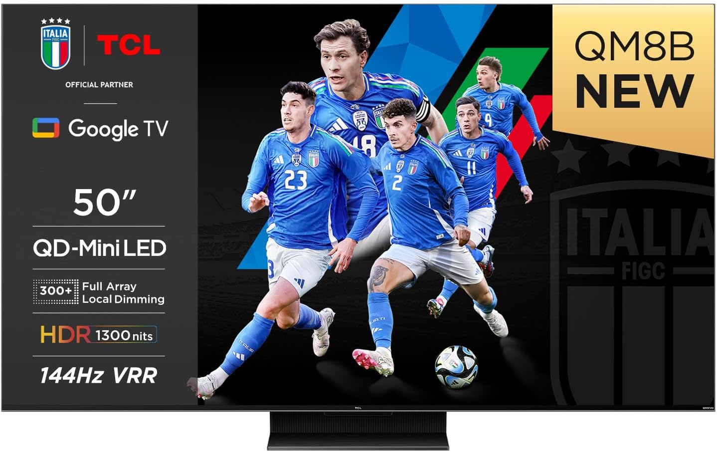 TCL 50QM8B TV Mini LED 50”, Pannello QLED 