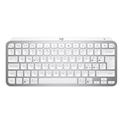 Logitech MX Keys Mini Tastiera Illuminata Wireless, Minimal, 