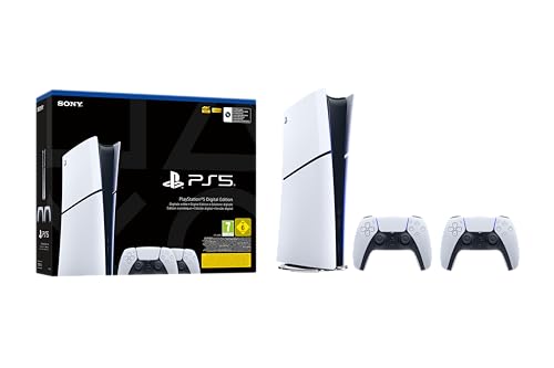 Playstation 5 Console Edizione Digital Slim + 2 Dualsense 