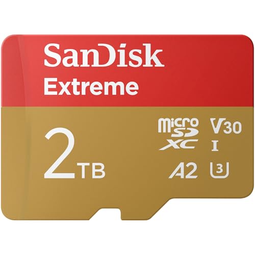 SanDisk 2TB Extreme scheda microSDXC adattatore SD (Per 