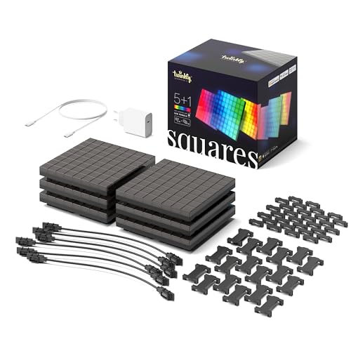 Twinkly Squares Starter Kit, Kit di Pannelli LED 