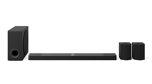 LG S95TR Soundbar TV 810W, 9.1.5 Canali con Subwoofer Wireless, Casse Posteriori a 6 Vie Incluse, 3 canali up-firing, AI Room Calibration Pro, Dolby Atmos, DTS:X, Bluetooth, Wi-Fi, Ottico, USB, HDMI 