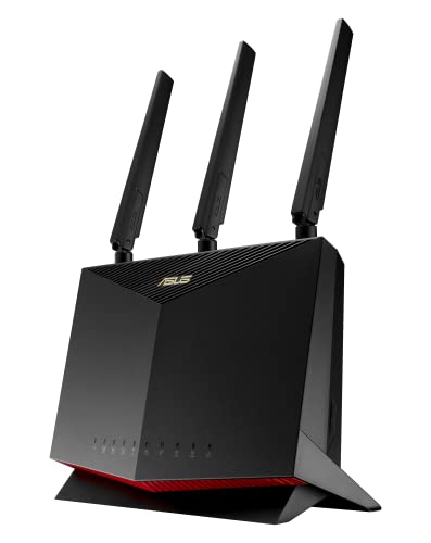 ASUS 4G-AC86U 4G LTE Modem Router Cat. 12 Dual-Band AC2600 mbps, Supporta Rete Ospiti con Captive Portal, Aiprotection Pro Internet Security, MU-MIMO, slot SIM