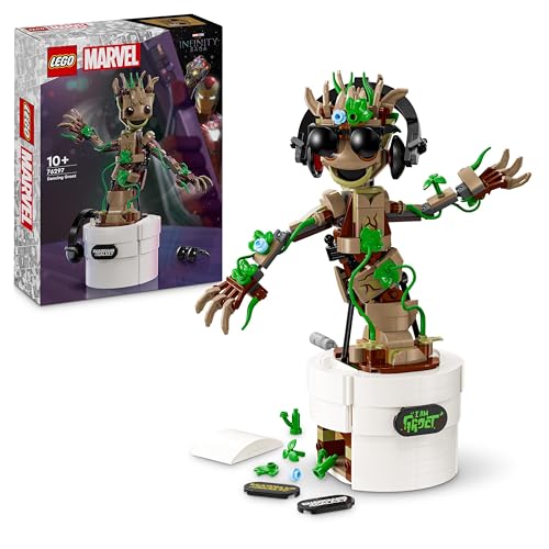 LEGO Marvel Groot Ballerino Personaggio Giocattolo da Costruire con Funzione Danzante