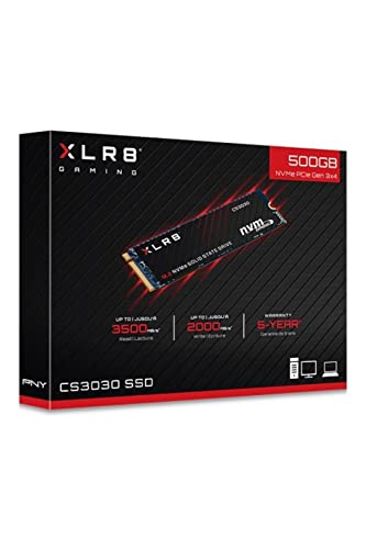 PNY XLR8 CS3030 M.2 NVMe SSD Interno 500GB