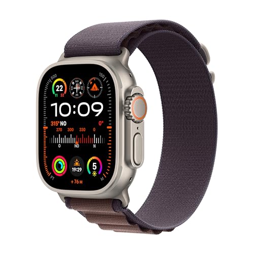 Apple Watch Ultra 2 Titanio + Alpine Loop indaco (L)