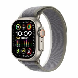 Apple Watch Ultra 2 Titanio + Trail Loop verde/grigio (S/M)