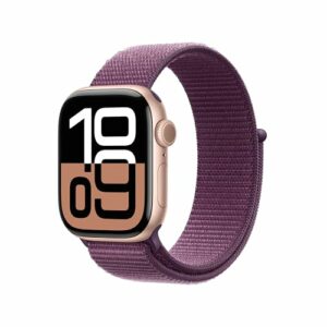 Apple Watch Series 10 GPS 42mm Oro rosa + Sport Loop Prugna