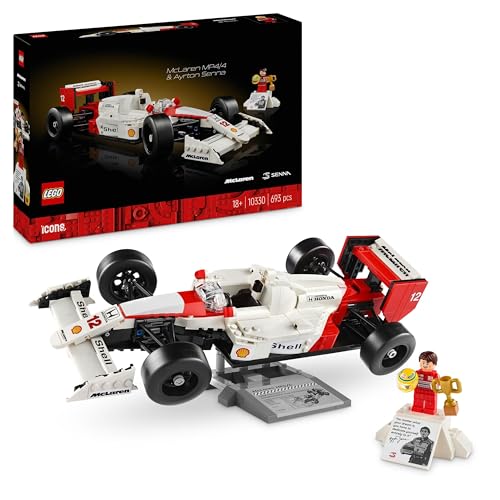 LEGO Icons McLaren MP4/4 e Ayrton Senna - 10330 - Replica Iconica Monoposto F1