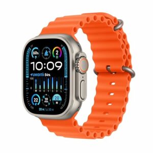 Apple Watch Ultra 2 Titanio + Cinturino Ocean arancione