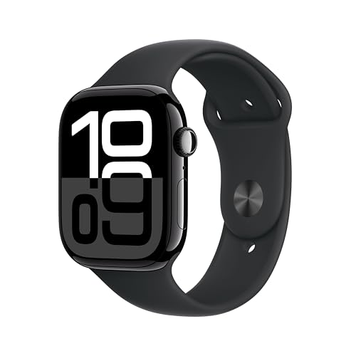 Apple Watch Series 10 GPS 46mm Jet Black + Sport Loop Nero (M/L)