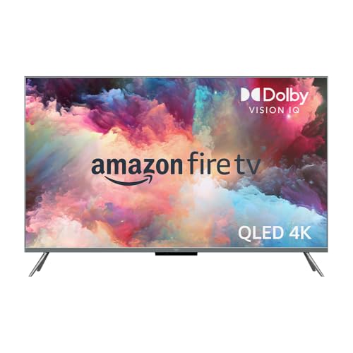 Amazon Fire TV Omni QLED 55" Smart TV 4K UHD, Dolby Vision IQ, Alexa, Local Dimming, HDR10, eARC