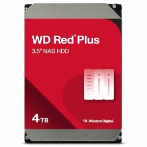 WD Red Plus 4TB per NAS Hard Disk interno da 3.5”, 5400 RPM, SATA 6 GB/s, CMR