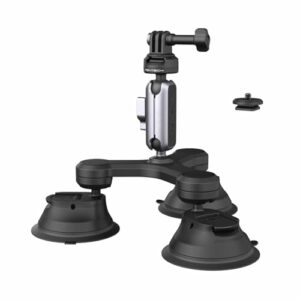 PGYTECH CapLock Supporto a Tripla Aspirazione per Action-Cam e smartphone