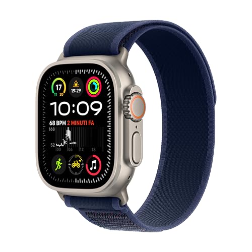 Apple Watch Ultra 2 Titanio + Trail Loop Azzurro (M/L)