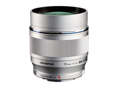 Olympus M.Zuiko Digital ED 75mm 1:1.8, Micro Quattro Terzi - Obiettivo Argento