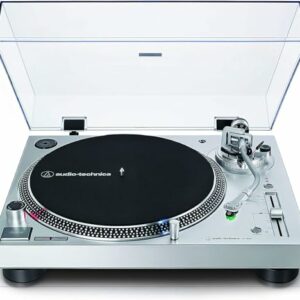 Audio-Technica AT-LP120X - Giradischi a Trasmissione Diretta, Argento, Analogico e USB