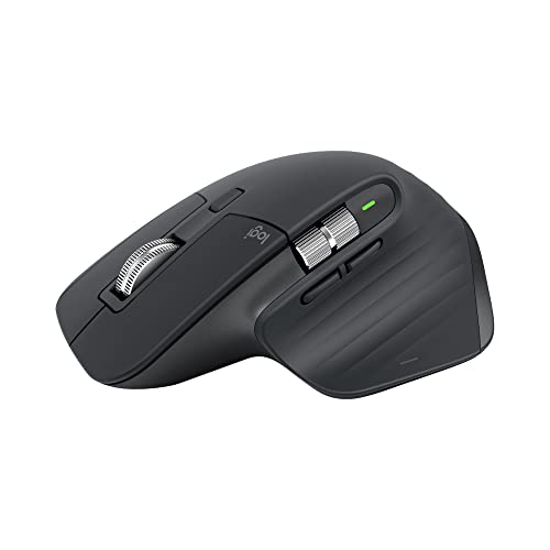 Logitech MX Master 3S - Mouse Wireless ad Alte Prestazioni - Grigio scuro