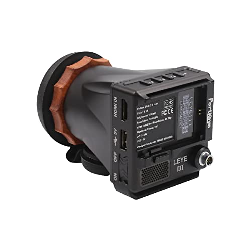 Portkeys LEYE III 4K - HDMI Mirino Elettronico Monitor LCD da 2,4" a batteria