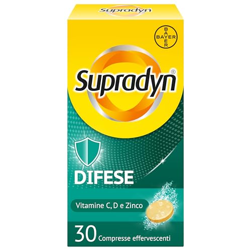 Supradyn Difese Integratore Multivitaminico - 30 Compresse Effervescenti Gusto Arancia