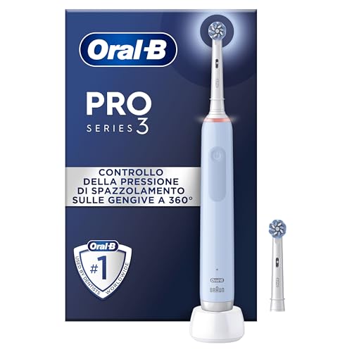 Oral-B Pro Series 3 Spazzolino Elettrico Ricaricabile 3 Mode + 2 Testine - Blu