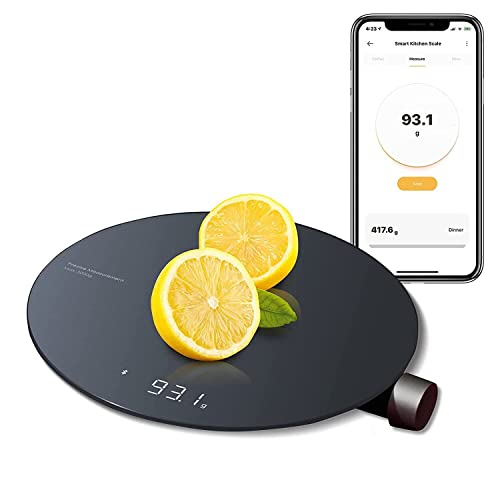 HOTO Bilancia da Cucina Intelligente Digitale con App - Sensore ad Alta Precisione