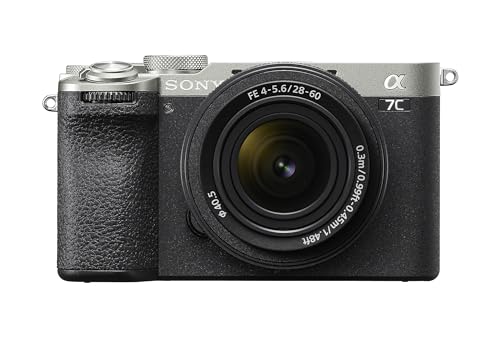 Sony Alpha 7CII - Fotocamera mirrorless full-frame + Obiettivo 28-60mm - Argento