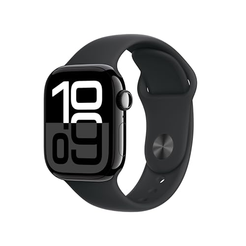 Apple Watch Series 10 GPS 42mm Jet Black + Sport Loop Nero (M/L)