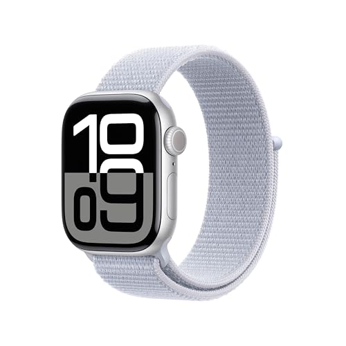 Apple Watch Series 10 Cellular 42mm Alluminio + Sport Loop Nuvola azzurra