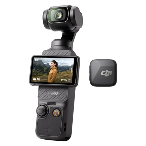DJI Osmo Pocket 3 + Mic Mini Vlog Combo Audio Hi-Res 8h - Nero Infinity