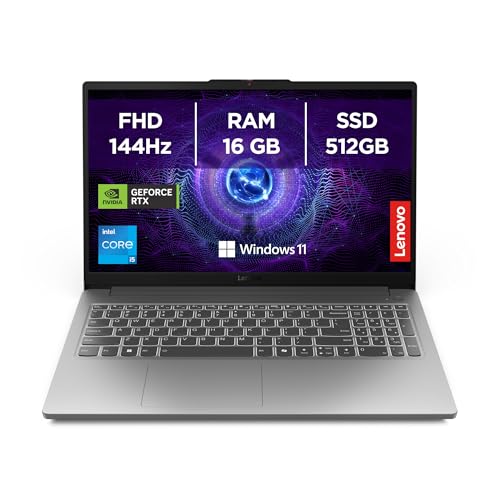 Lenovo LOQ Gaming 15.6" FHD 144Hz, Intel i5-12450HX, 16GB RAM - Luna Grey