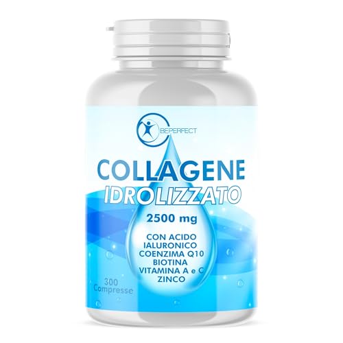 Collagene Idrolizzato 2500mg con Acido Ialuronico 300 Compresse
