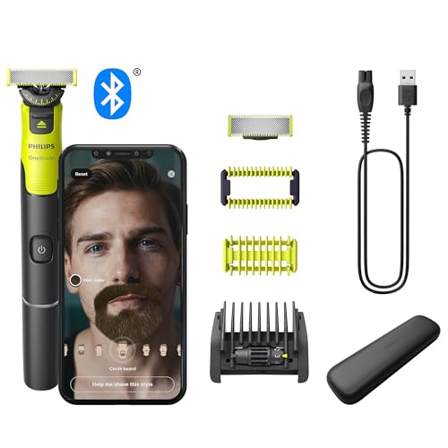 Philips OneBlade 360 - Rasoio elettrico in kit 5 in 1 con App Bluetooth