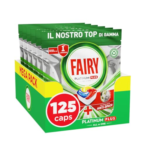 Fairy Platinum Plus 125 Capsule Lavastoviglie Limone