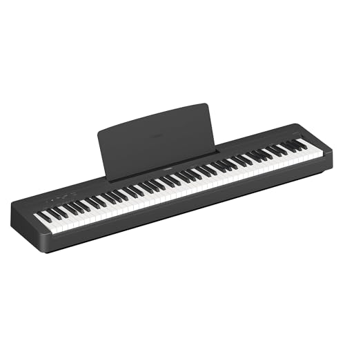 Yamaha P-145 - Pianoforte Digitale, 88 Tasti Pesati, Compatto, Nero