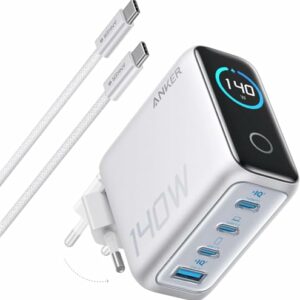 Anker Zolo Caricatore USB-C 140W 4 Porte con Display