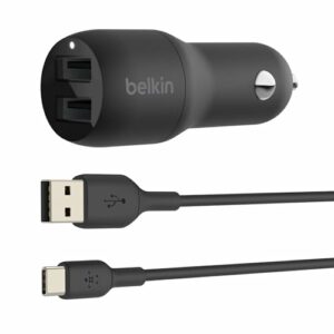 Belkin Boost Charge Caricatore Auto Doppio USB-A 24W