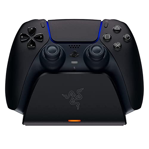 Razer Base Ricarica Rapida PS5 con Magneti USB - Midnight Black
