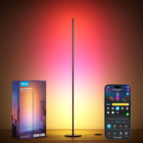 Govee Lampada da Terra / Piantana Smart LED 136cm - RGBIC (colore dinamico)