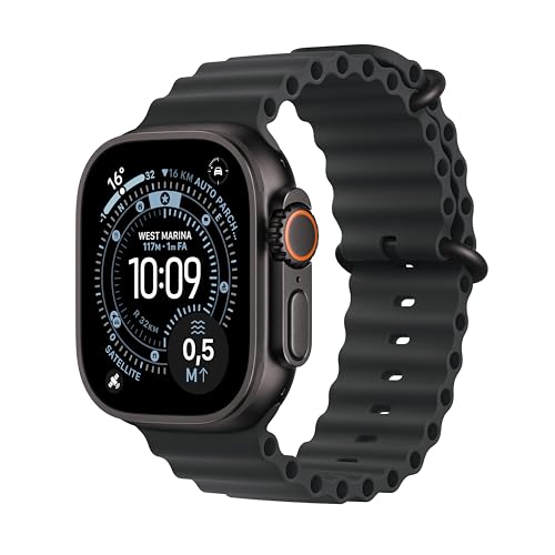 Apple Watch Ultra 3 GPS+Cellular 49mm Titanio nero, Cinturino Ocean nero