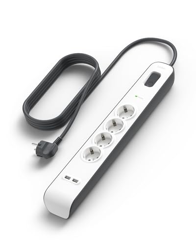 Belkin Ciabatta multipresa 4 prese con 2 USB-A 2,4A cavo 2m