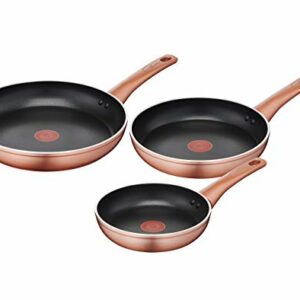 Lagostina Ramata Set 3 Padelle Antiaderenti Ø20/24/28 Alluminio Rame