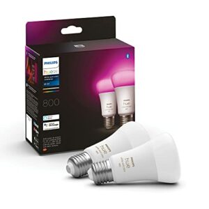 Philips Hue White and Color Ambiance Lampadine Smart LED E27 15W 800lm - 2 Pezzi