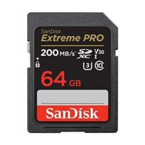 SanDisk Extreme PRO SDXC 64GB 200MB/s UHS-I U3 V30